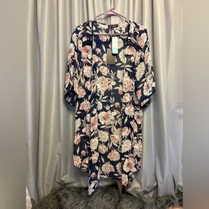 Emory Park Open Front Floral Kimono NWT w♥️ #76